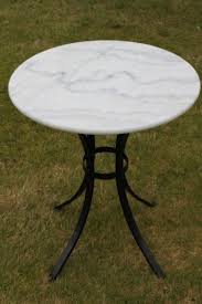 65 White Marble Top Bistro Table 60cms Round For Domestic Or Commercial Use Marble Bistro Table Bistro Table Marble Tables Design