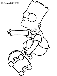 Eat my shorts! ―bart's second catchphrase. Bart Simpson Coloring Pages