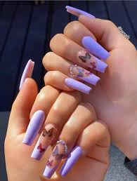 Fashionable And Versatile Transparent Coffin Nails More Accompany With This Spring And Summer Lily Fashion Style