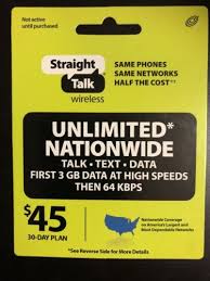 Phone And Data Cards 43308 Straight Talk Rob Refill 45 Dollar Card 30 Day Prepaid Unlimited Serv Straight Talk Wireless International Sim Card Travel Sim Card