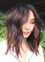 34 Medium Hairstyles And Haircuts For Round Faces Hair Color Asian Hair Color Formulas Hair Color 2018