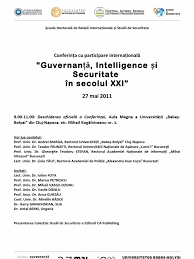 0 locuri număr de locuri cu taxă: Program Conferinta Internationala Guvernanta Intelligence Si Securitate Ubb Cluj 27 Mai 2011