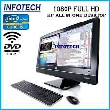 Desktop computers are still relevant especially if you need more space and full sized peripherals, like keyboards and screens, to work comfortably. All In One Hp Intel Core I5 4gb Ram 500gb Hdd 22 23 Full Hd Desktop Pc Shopee Malaysia