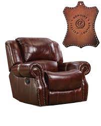 Italian leather recliner chair are available in various materials such as wood, cane, bamboo and soft sets, to cater to unique aesthetic choices and not only are italian leather recliner chair meant to be comfortable, but they also speak volumes about the owner's tastes and must be chosen with. Italian Leather Oxblood Rocking Recliner My Furniture Place