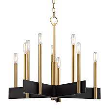 Attractive and fun will provide you both practical use and the illusion of spaciousness. Abrams Contemporary Black And Gold Chandelier 10 Lights Hudson Valley Lustre Luxury And Contemporary Chandelier Ref 20110100