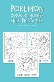 Pokemon coloring pages color pages pinterest. 3 Free Pokemon Color By Number Printable Worksheets Fun Science Worksheets Kids Math Worksheets Math Problems For Kids