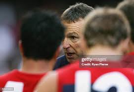 Raphael Clarke for the Saints competes for the ball against Paul... News  Photo