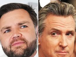 Newsom Trolls Vance Over His MAGA Makeover and 'Eyeliner'