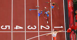 The mixed relay is a combination of two male and two female athletes who cover a distance of 400 metres each before handing the baton to the next runner. Bv65oco3kylucm