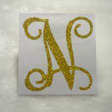 Gambar tato huruf keren 12 motif tato tulisan terbaru lengkap tatonesia download 49 epic tattoo fonts download proses pembuatan tatt di 2020 tato huruf gambar. Multi Size Letter N Gold Glitter Individual Letter Stickers Stickers Aliexpress