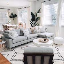 Crystalin Da Silva On Instagram My Dream Gray Couch Right Here It Took Us A While Small Apartment Living Room Happy Living Rooms Apartment Living Room