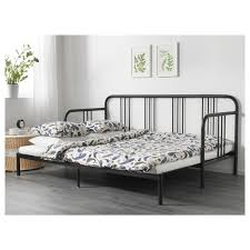 Fyresdal Daybed With 2 Mattresses Black Minnesund Firm Twin Ikea Bettgestell Tagesbett Bequemes Sofa