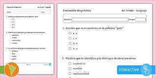 Benutze examen online für deine semesterprüfungen, das physikum (1.äp) und das hammerexamen (2.äp). Examen Diagnostico 1er Grado Lenguaje Y Comunicacion En Pdf Interactivo
