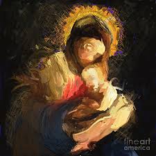 Check out our jesus christ artwork selection for the very best in unique or custom, handmade pieces from our digital prints shops. Mother Mary With Jesus Christ Abstract Painting Painting By Kartick Dutta