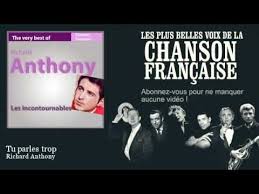 Richard Anthony Tu Parles Trop Chanson Francaise Youtube Chansons Francaises Chanson Serge Gainsbourg
