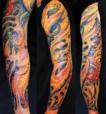 Biomechanical Style Sleeve By Guy Aitchison Bio Organic Tattoo Tattoos Organic Tattoo