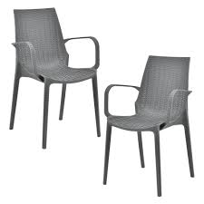 1500 x 1500 jpeg 187 кб. Casa Pro Rattan Chairs Dark Grey Garden Terrace Patio Outdoor Furniture Set Of 2 With Arm Rest Buy Online In Guernsey At Guernsey Desertcart Com Productid 64680801