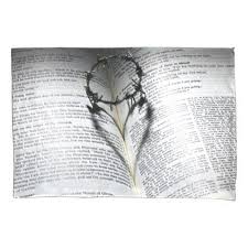 Crown Of Thorns Heart And Bible Pillow Case Zazzle Com Jesus Gods Love Bible