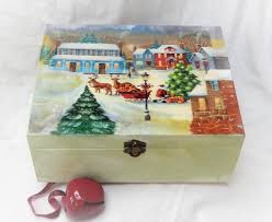 Christmas Keepsake Box Grandparent S Christmas Gift Box Wooden Christmas Trinket Box Grandparents Christmas Gifts Christmas Gift Box Christmas Treats Boxes