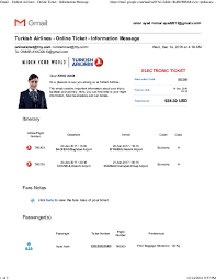 Prices and availability are subject to change. Pdf Turkish Airlines Online Ticket Information Message Electronic Ticket Ayad Adi Academia Edu