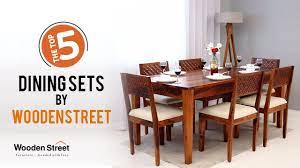 Calistoga indoor/outdoor 72 concrete & acacia dining table. Dining Table Set Top 5 Dining Table Set Designs At Wooden Street Youtube