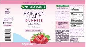Nature's bounty optimal solutions hair, skin & nails, tablets at walgreens. Buy Nature S Bounty Hair Skin And Nail Vitamins With Biotin Gummies 90 Ct Online In Turkey 43933370