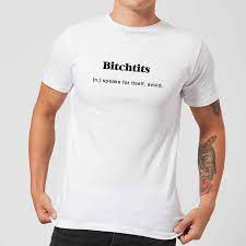 Bitchtits Men's T-Shirt - White - IWOOT UK