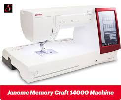 Janome Memory Craft 14000 Best Embroidery Machine For Professionals 2020 Commercial Embroidery Machine Machine Embroidery Best Embroidery Machine