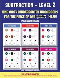 Check spelling or type a new query. Pre K Worksheets Kindergarten Subtraction Taking Away Level 2 James Manning 9781838782238