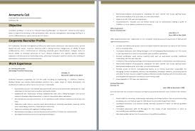 corporate recruiter resume recruiter