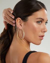 Amazon 14 karat gold hoop earrings top