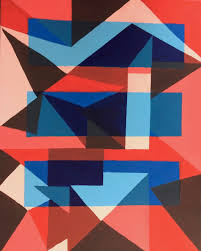 Hard Edged Painting Project Student Example Hard Edge Painting Painting Edges Painting