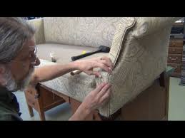 Examine the sofa to see how it was put together. Camel Back Sofa Upholstery Arm Back Support Upholstery Youtube