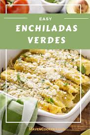 Easy Enchiladas Verdes Green Chili Chicken Enchiladas Maven Cookery Recipe In 2020 Green Chili Chicken Green Chili Chicken Enchiladas Shredded Chicken Enchiladas