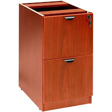 Depicted in black or gray with two drawers, handles, and label holders. Boss N176 C Cherry Laminate Deluxe Locking Pedestal Letter File Cabinet With 2 File Drawers 16 X 22 X 28 1 2