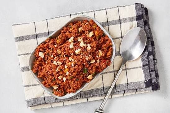 Kısır with Pomegranate Molasses