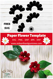 Make A Paper Flower With Free Downloadable Flower Template In 2020 Paper Flowers Flower Template How To Make Paper Flowers