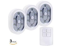 Torchstar Led Set Of 3 Led Battery Operated Led Under Cabinet Lighting Kit 1 5w Daylight Led Tap Lights Wireless Remote Control Led Puck Lights Newegg Com