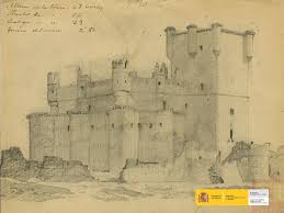 Ver más ideas sobre castillos dibujos, castillos, arquitectura victoriana. Vista Panoramica Del Castillo De Guadamur Toledo Dibujo A Lapiz S F S L Archivo Historico De La Nobleza Portal De Cultura De Castilla La Mancha