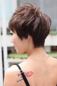 And she looks quite cool in this hairstyle. Back View Of Layered Pixie Cut Short Pixie Cut For 2014 Hairstyles Weekly