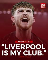 Harvey Elliott is committed to staying at Liverpool: “Liverpool is my club.  Liverpool is my team. I want to fight for my place, fight for my position  in the team” “It's down