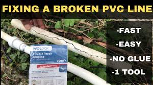 This is a diy job from start to finish. How To Fix A Broken Pvc Sprinkler Line Pipe Fast Easy Method Youtube