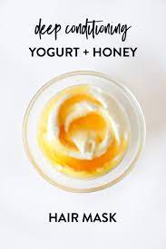 Diy Deep Conditioning Yogurt And Honey Hair Mask Little Green Dot Recipe Honey Hair Honey Hair Mask Conditioning Hair Mask