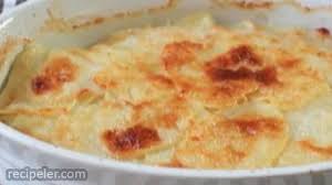 The comforting side dish is made with plenty of butter, cream, and cheese, and flavorings. Ina Garten Bobby Flay Potato Gratin