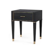 Hunter 2 Drawer Side Table Black In 2020 Black Side Table Side Table Side Tables Bedroom
