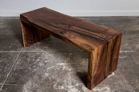 Walnut Waterfall Bench Or Coffee Table Coffee Table Farmhouse Woodworking Inspiration Rustic Furniture
