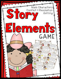 Story Elements Game 30 Story Cards Anchor Chart Game Board Answer Key