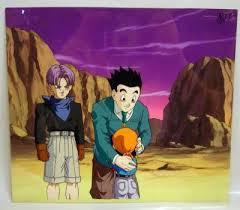 In dragon ball gt, he retains his hairstyle from the end of dragon ball z with the only difference being it is a little longer and is usually seen dressed as like a professor or a businessman, in a suit and a tie. Dragonball Gt Toei Animation Original Celluloid Trunks Gohan Pan