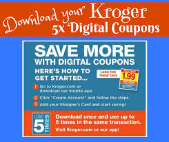100+ common prescriptions for free, $3, or $6. Download Your Kroger 5x Digital Coupons 268 New Kroger Krazy