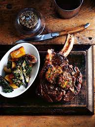 Roast until one side is browned/sizzled then turn over until other side is browned/sizzled. Oven Roasted Rib Eye Steak With Porcini And Port Butter Donna Hay